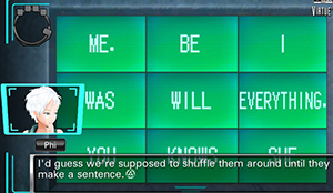 Word Puzzle in Virtue's Last Reward