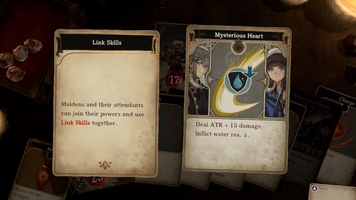 Introduction of Link Skills in Voice of Cards: The Forsaken Maiden