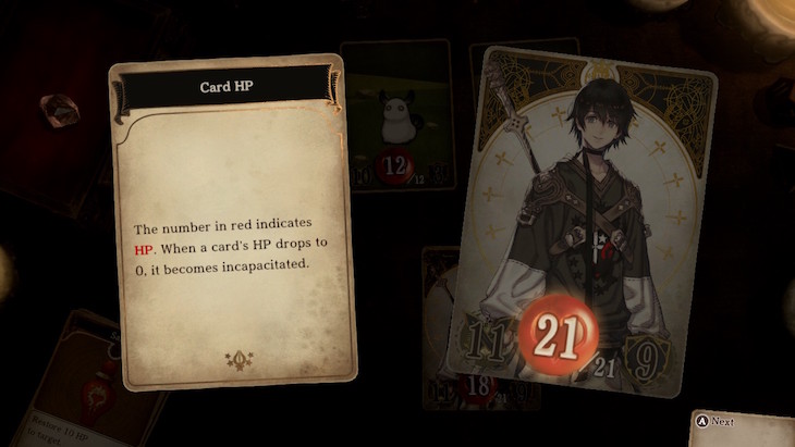 Card HP in Voice of Cards: The Forsaken Maiden